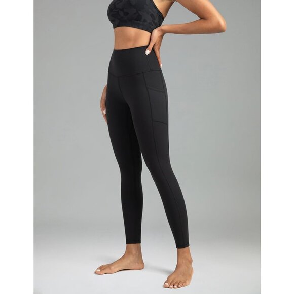 Women's High Waisted Yoga Pants 7/8 Length Leggings with Pockets - Picture 5 of 8